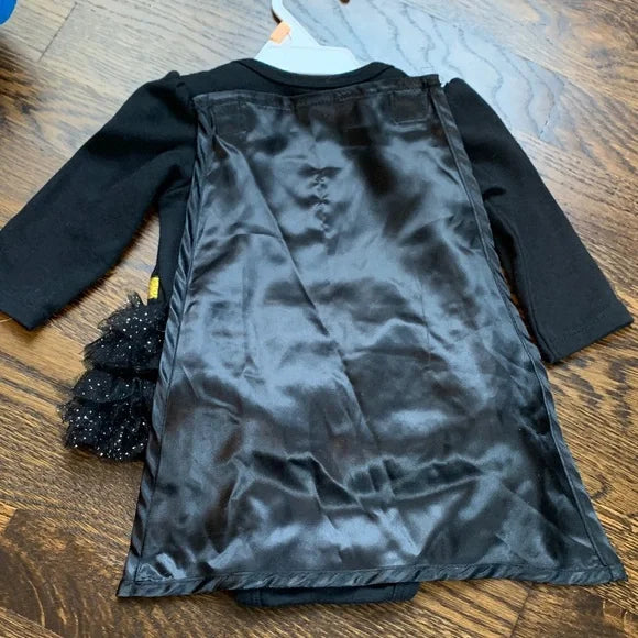 #181 - NWT Black and Gold Batman Batgirl Baby Onesie  3-6mo *REDUCED*