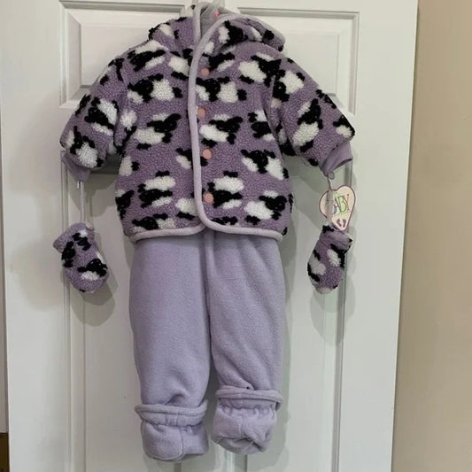 #181 - NWT Toddler Purple Winter Snowsuit - 6-9mo *REDUCED*