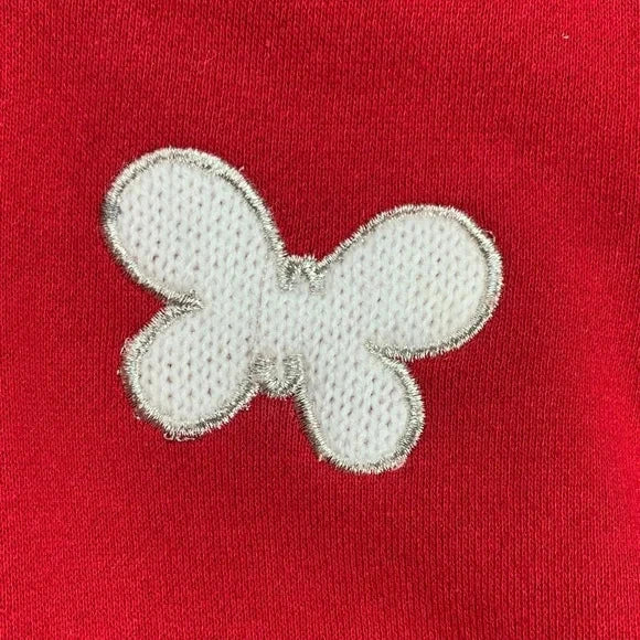 #181 - NWT Red Girl's Hoodie with Butterfly Design - Girls XS (4/5) *REDUCED*