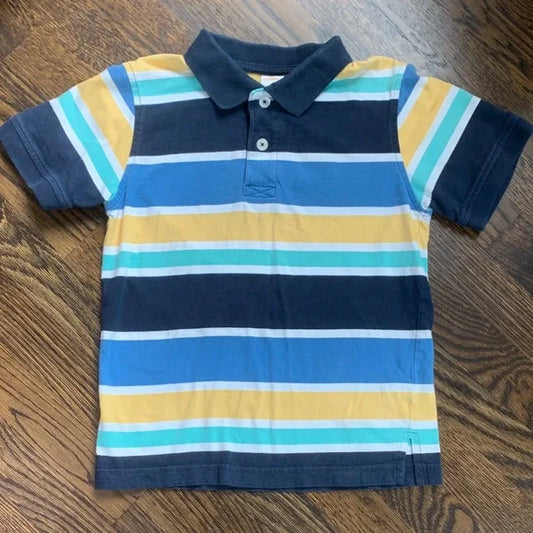 #181 - Gymboree Striped Kids Polo Shirt - Boys Size 6