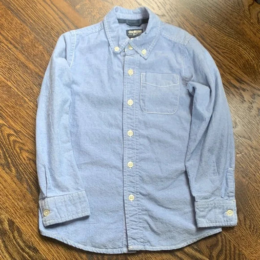 #181 - OshKosh B'gosh Light Blue Casual Shirt - Boys Size 7