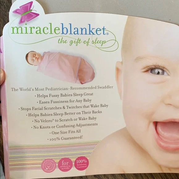 #91 - Miracle Blanket Blue Baby Swaddler Blanket (NB-14w)