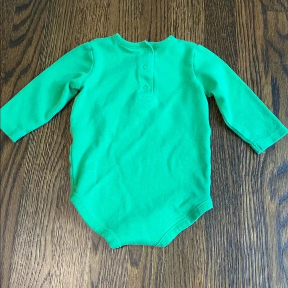 #91 - REDUCED Gymboree Festive Christmas Green and Red Baby Elf Outfit - 6-12mo