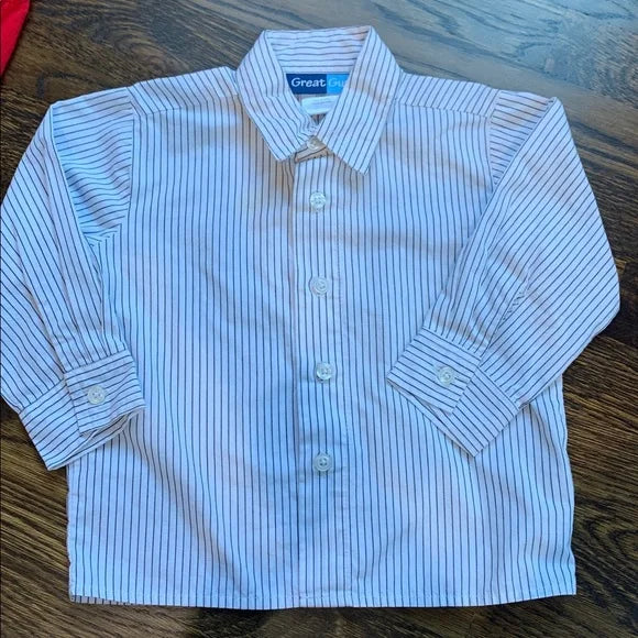 #91 - EUC Red Argyle Vest with Striped Shirt and Black Pants - 2T