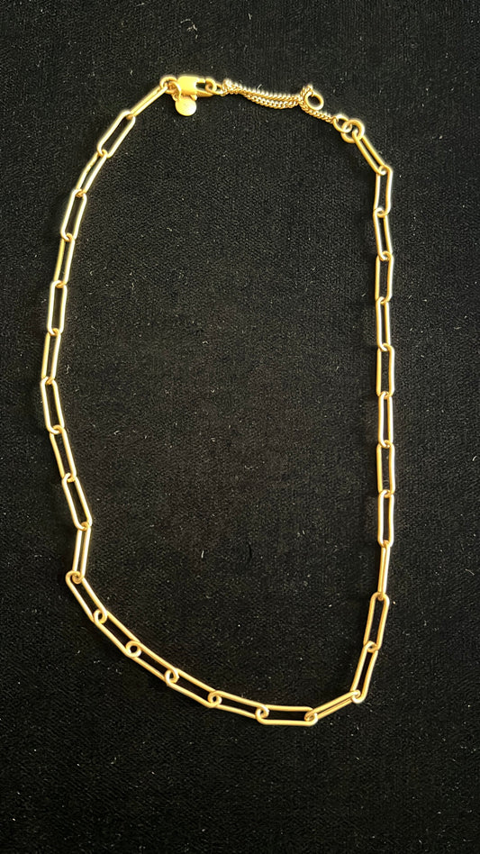 #176 - Madewell paperclip chain necklace