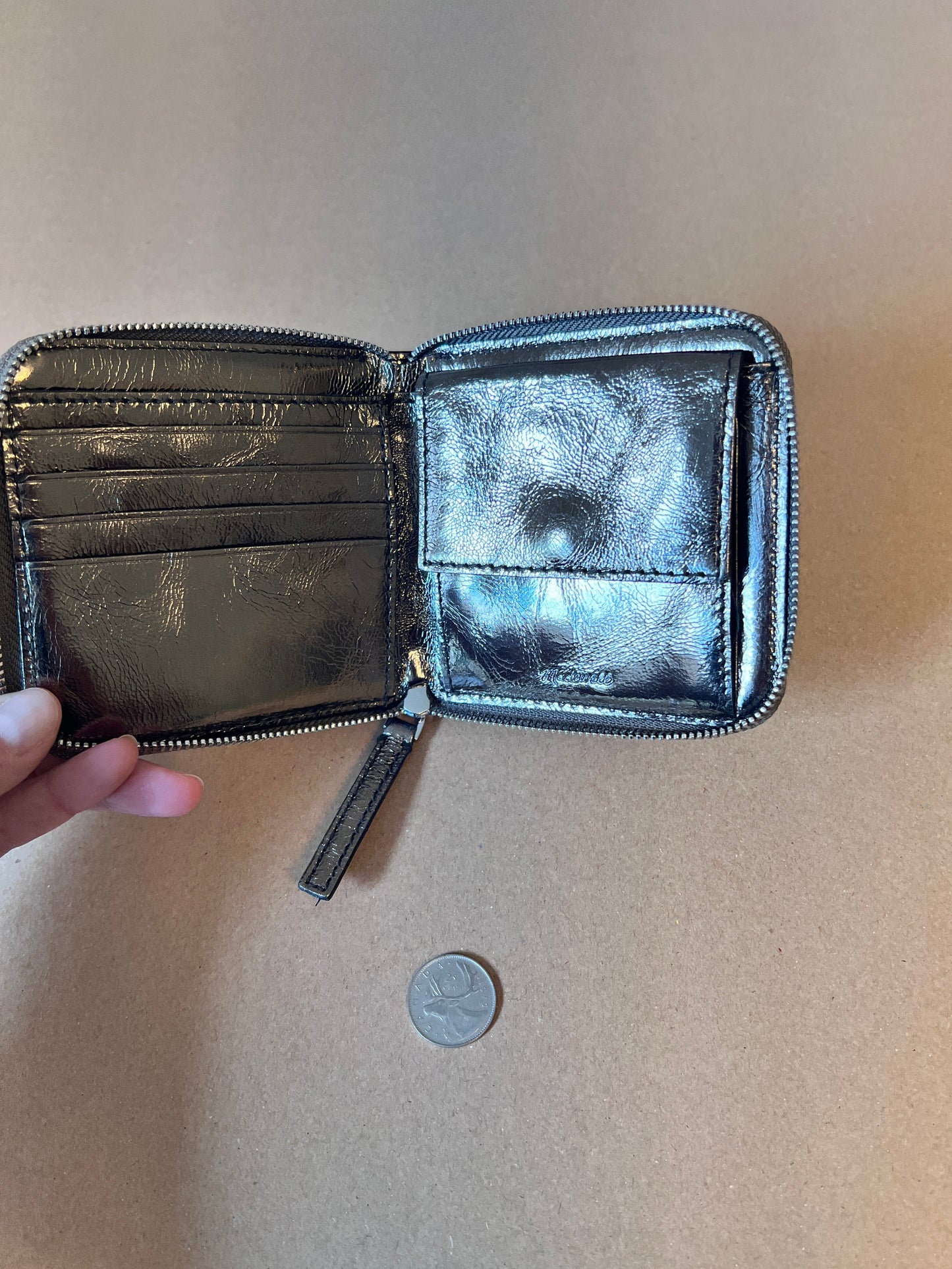 #176 - Madewell pewter wallet