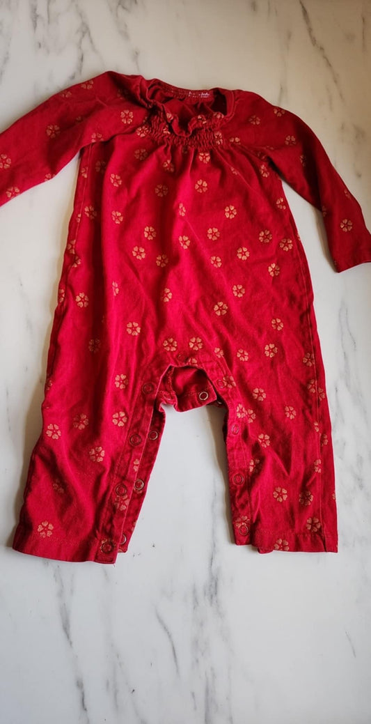 #178 Tea romper baby girl size 6-12 months
