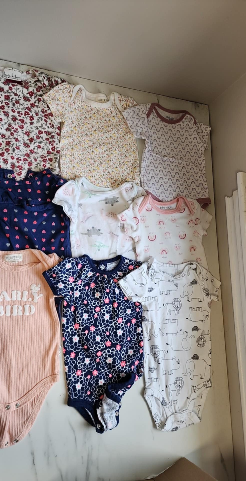 #178 Onesie lot baby girl 3-6 months