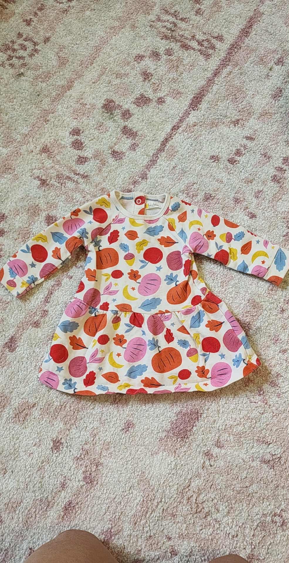 #178 Baby Boden Girls Fall dress size 3-6 months