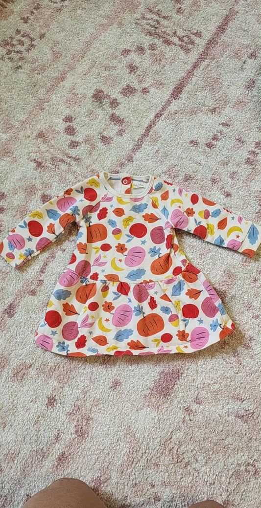 #178 Baby Boden Girls Fall dress size 3-6 months