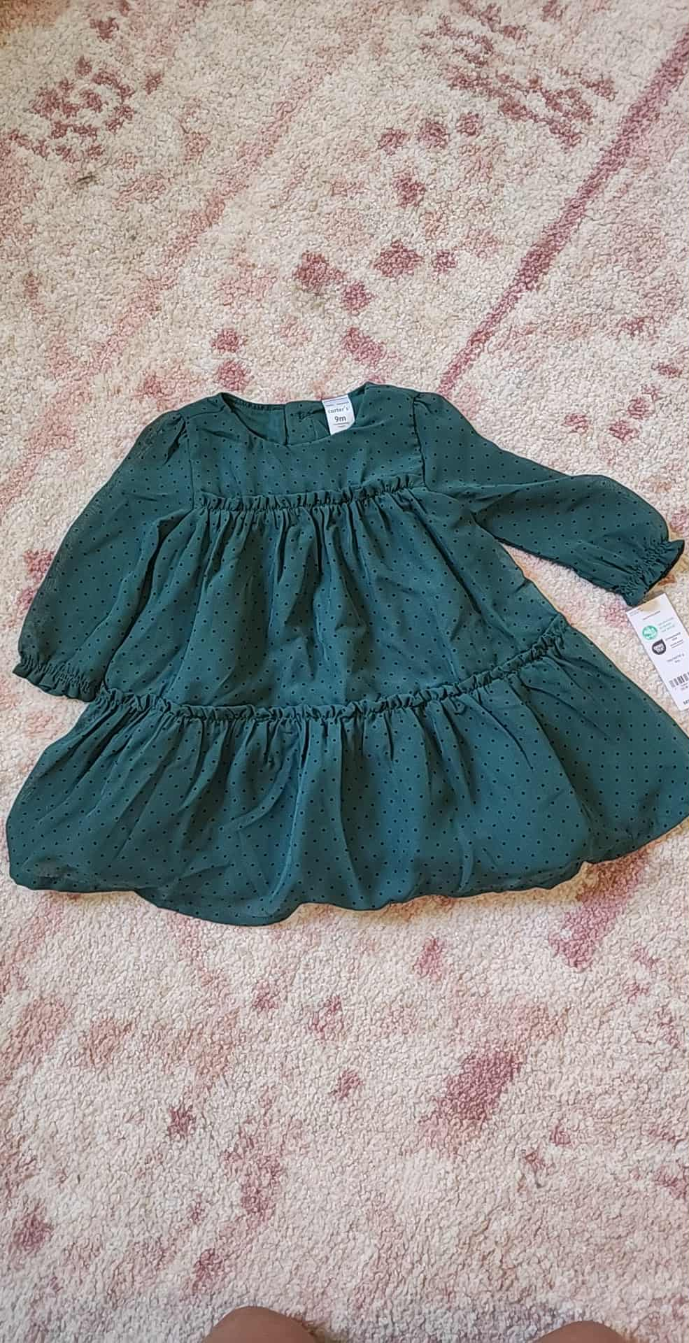 #178 Carters dress NWT girls 9 months