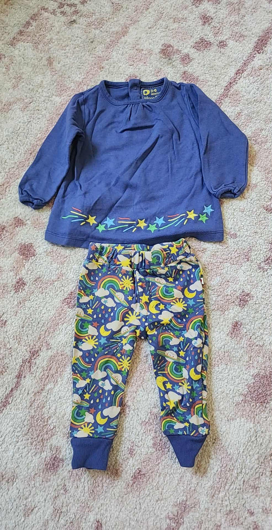 #178 Piccalilly two piece outfit size 3-6 months