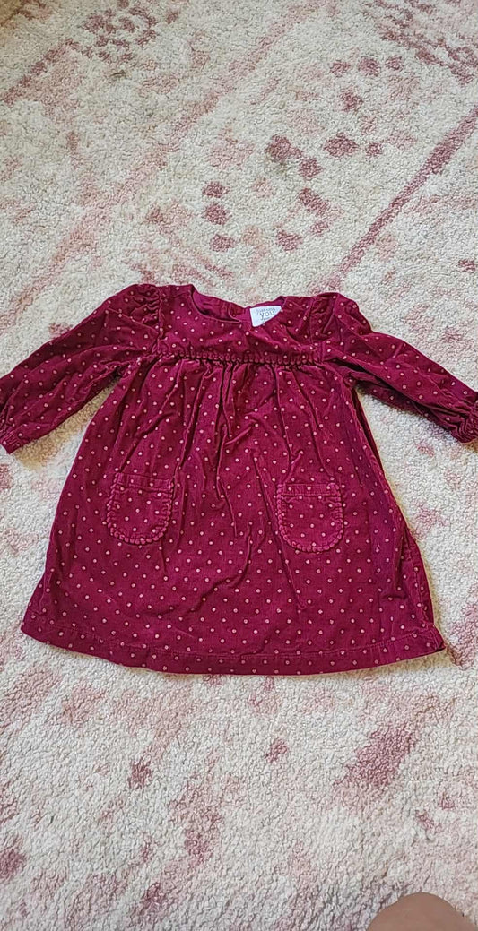 #178 Carters special occasion corduroy dress size 9 months