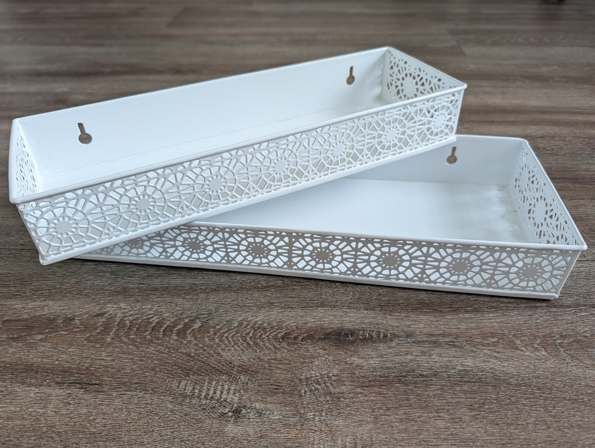 #8 Set of 2 Metal Shelves