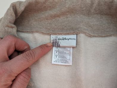 Disney DrawString Bag, Sweatshirt Material, Used Once/Like New