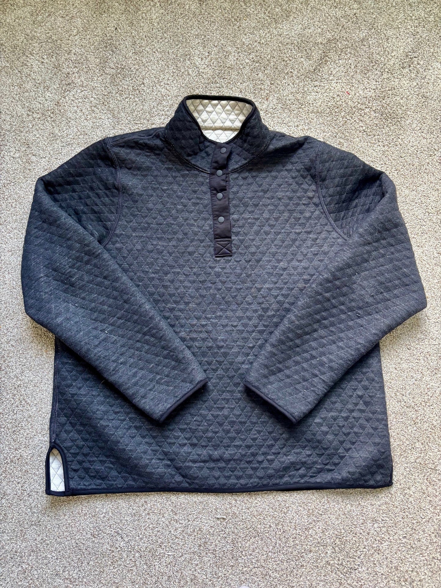 #43 Marine Layer Reversible Quilted Pullover Women's XL VGUC