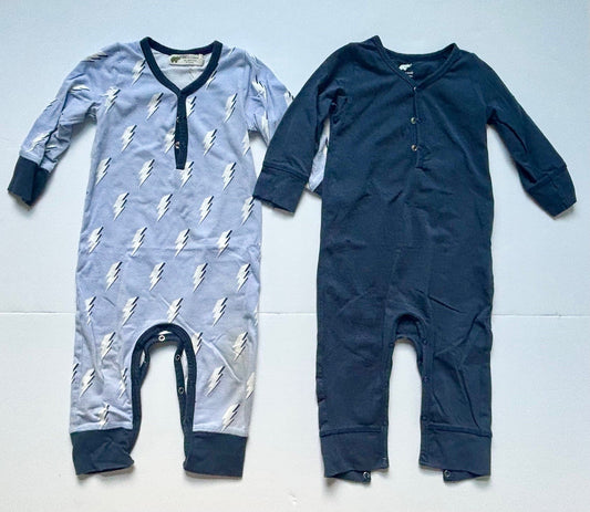 #43 Monica and Andy Rompers Boys 12 to 18m GUC/EUC