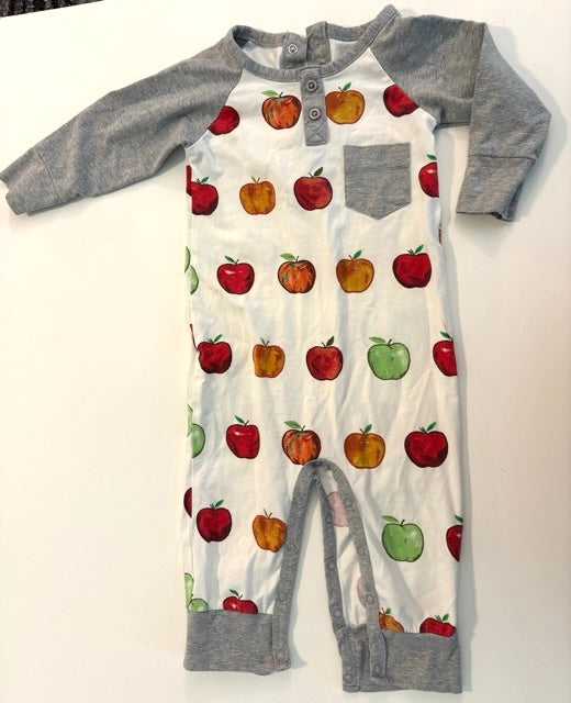#70 Monica & Andy 9-12 mo apple one pice