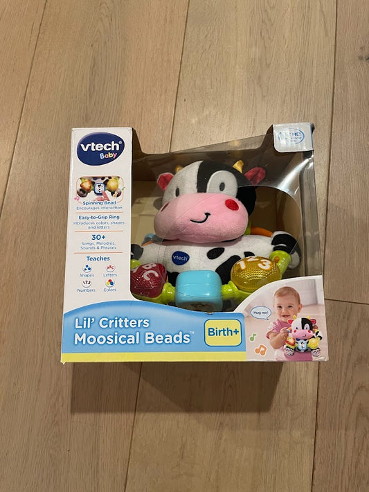 VTech Moosical Beads Cow Toy- New in Box