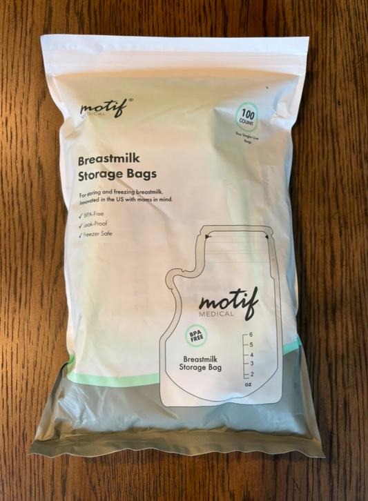 Seller #195 - Motif Breastmilk Storage Bags 100 Count - Unopened
