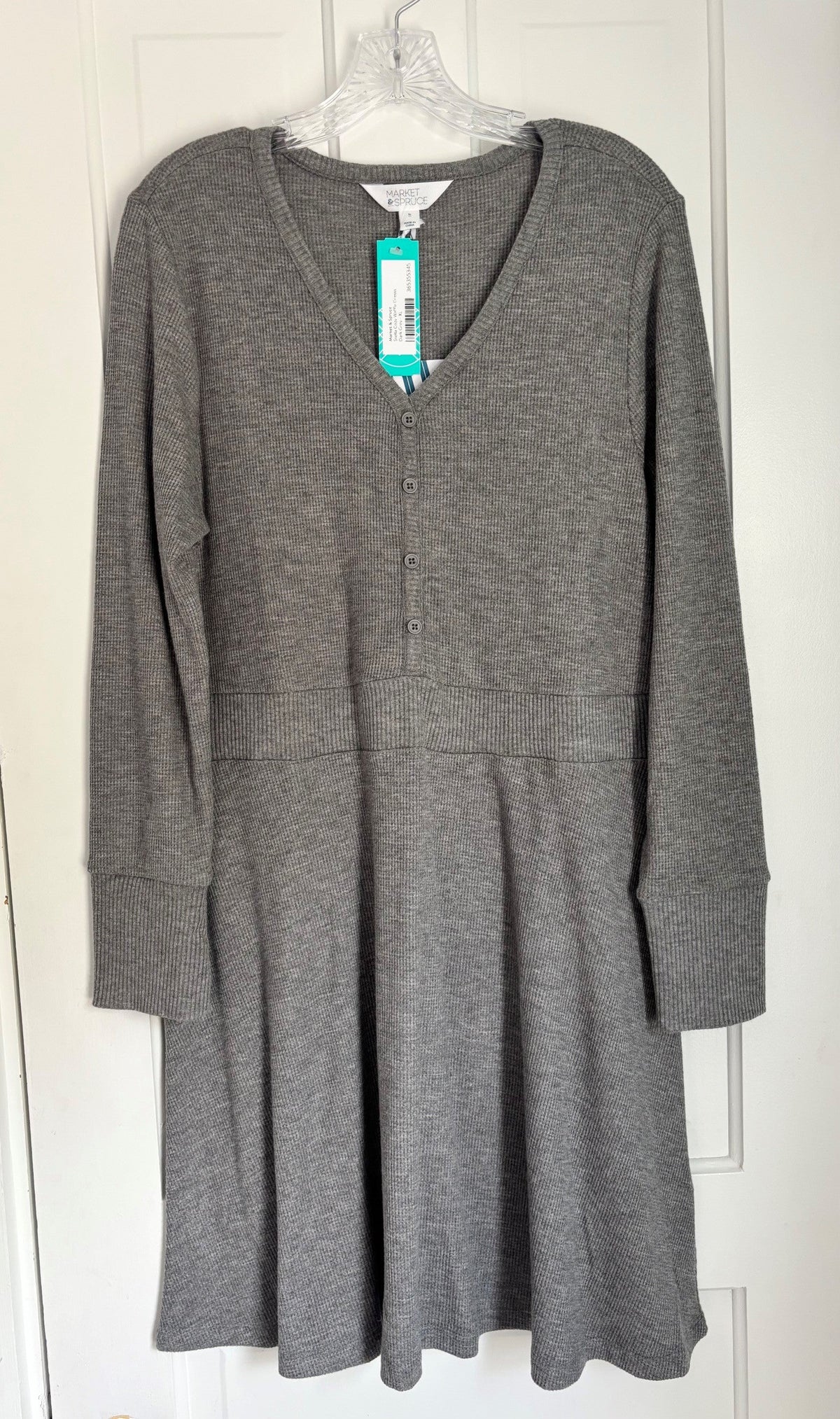 #154 Market and Spruce Waffle Knit Dress Women's XL NWT