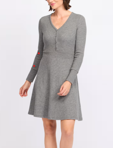 #154 Market and Spruce Waffle Knit Dress Women's XL NWT