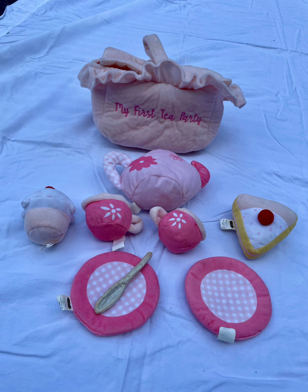 #32 Mudpie My First Tea Party Plush Set Baby Toy