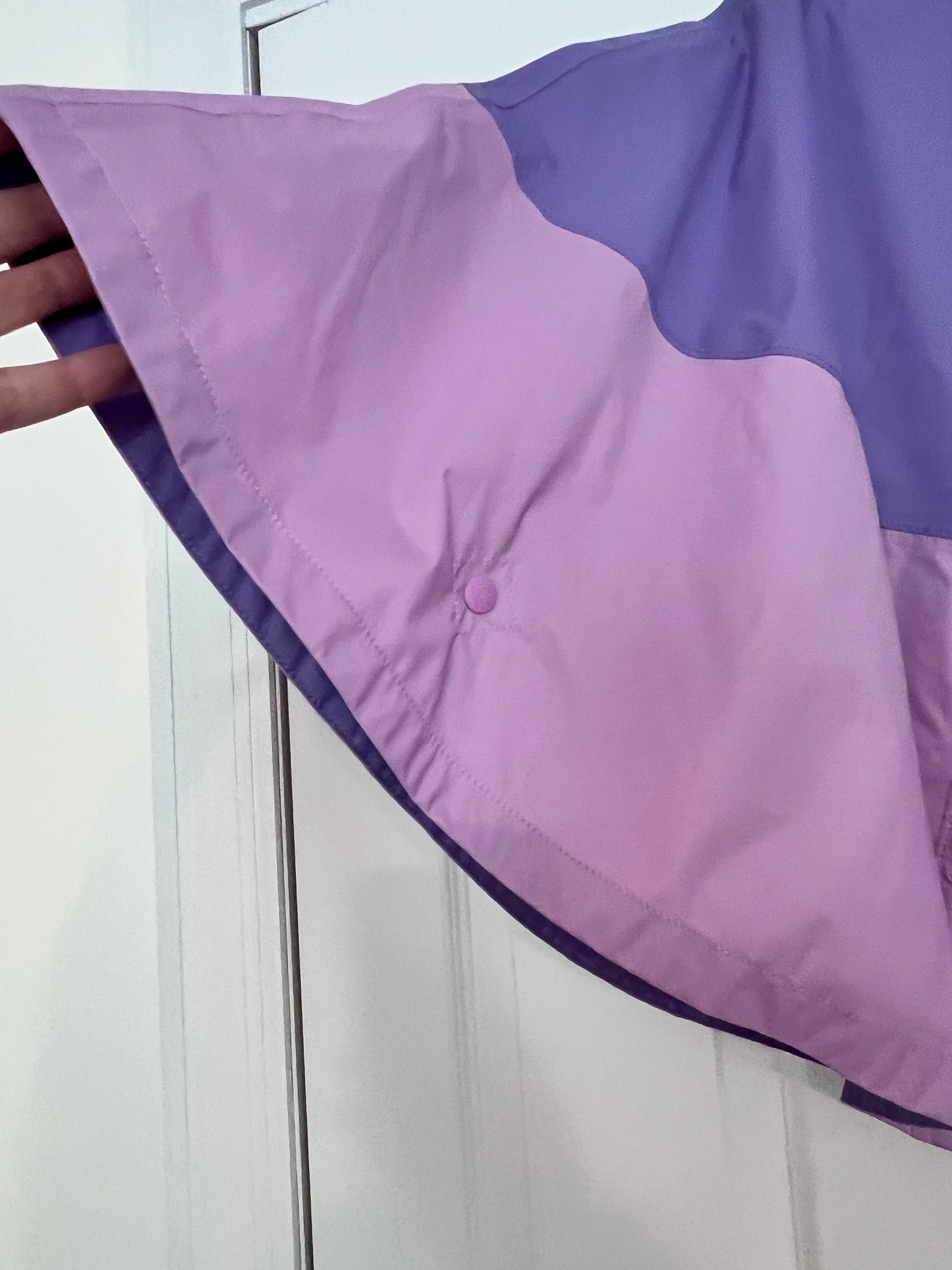 #176 - North Face girls puple and pink poncho | M 10-12
