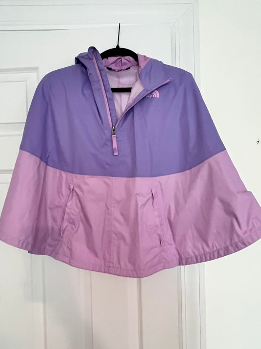 #176 - North Face girls puple and pink poncho | M 10-12
