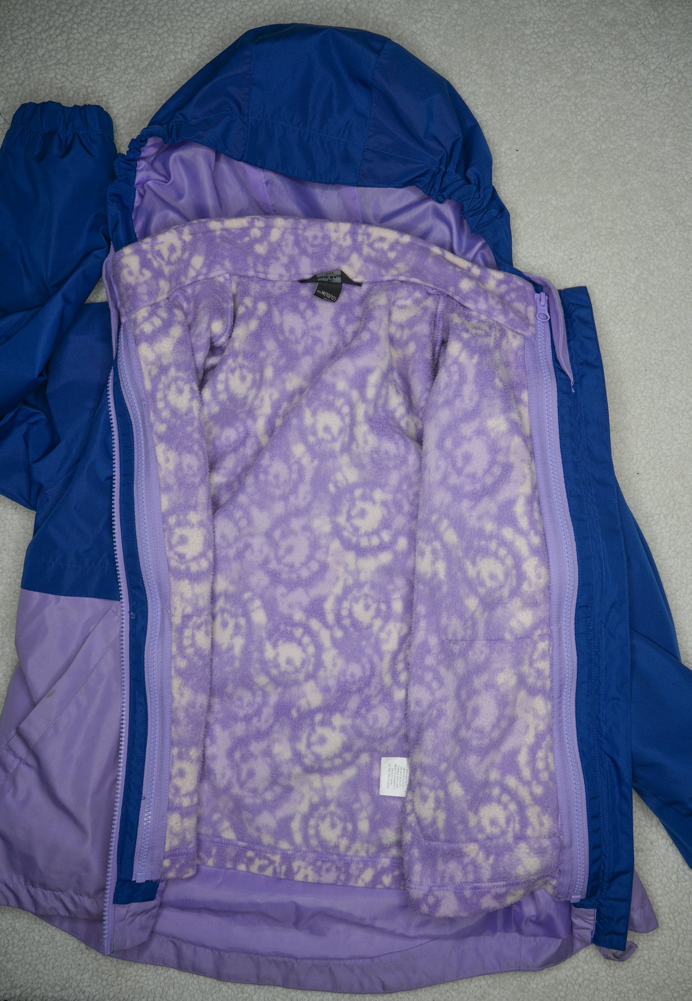 #31 Eddie Bauer Kids' Blue 3-in-1 Jacket, Size Medium (10/12)