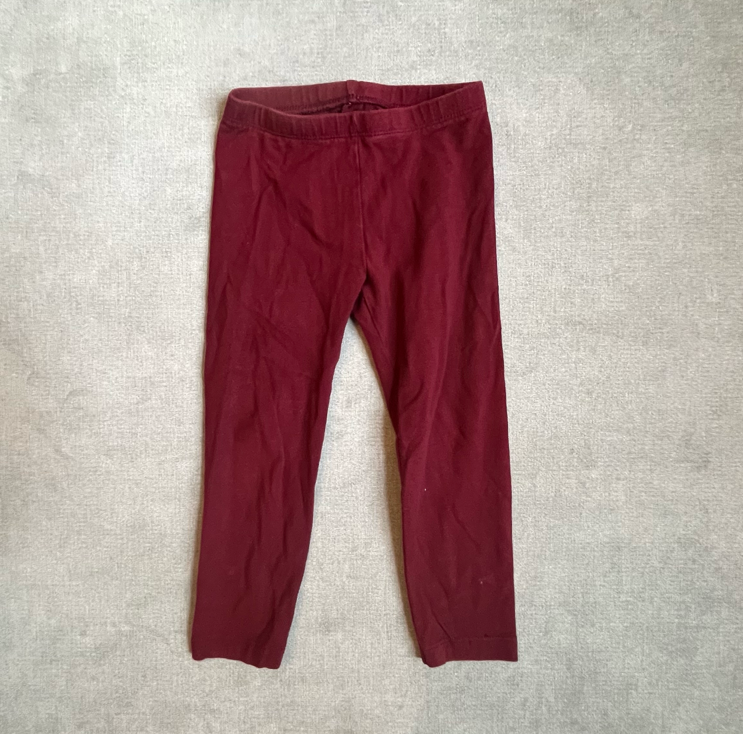 #22A Old Navy Burgundy Leggings, Toddler Size 3T