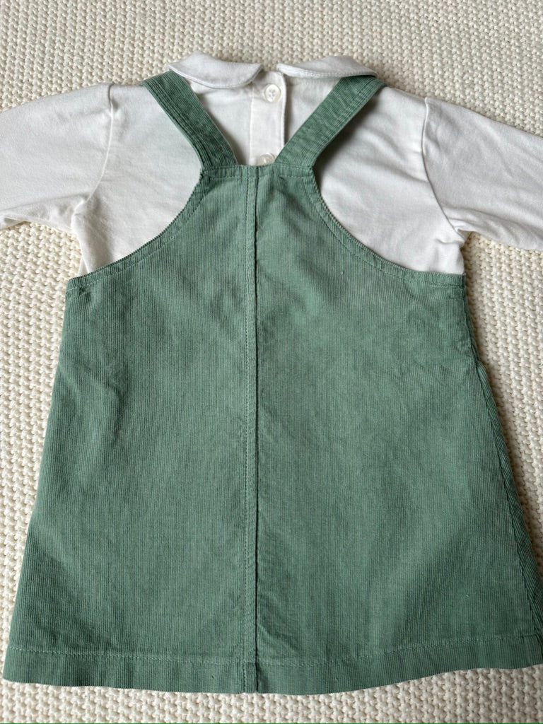 #146 Starting Out (Dillard's) Corduroy Jumper Set Girls 12M