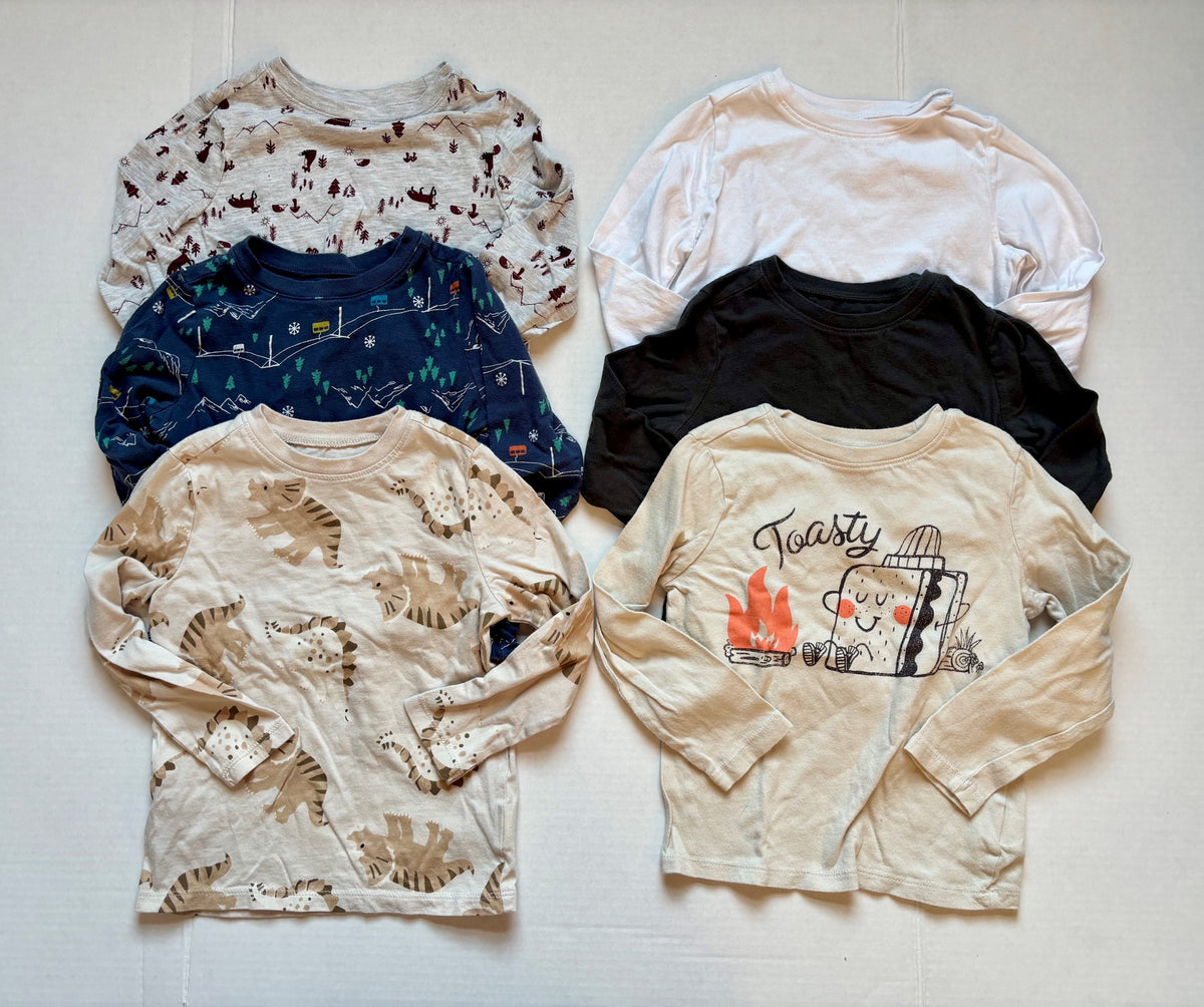 #154 Old Navy Long Sleeve Tee Bundle Boys 4T VGUC