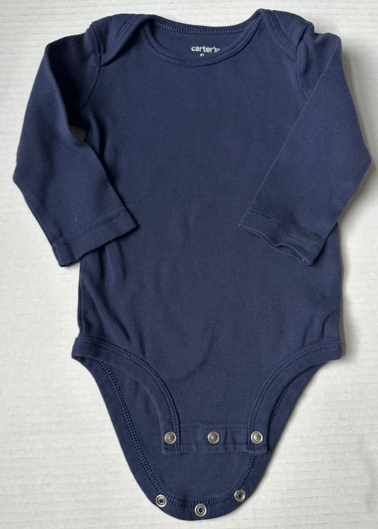 #146 Carter's L/S Bodysuit Set of 3 Boys 9M
