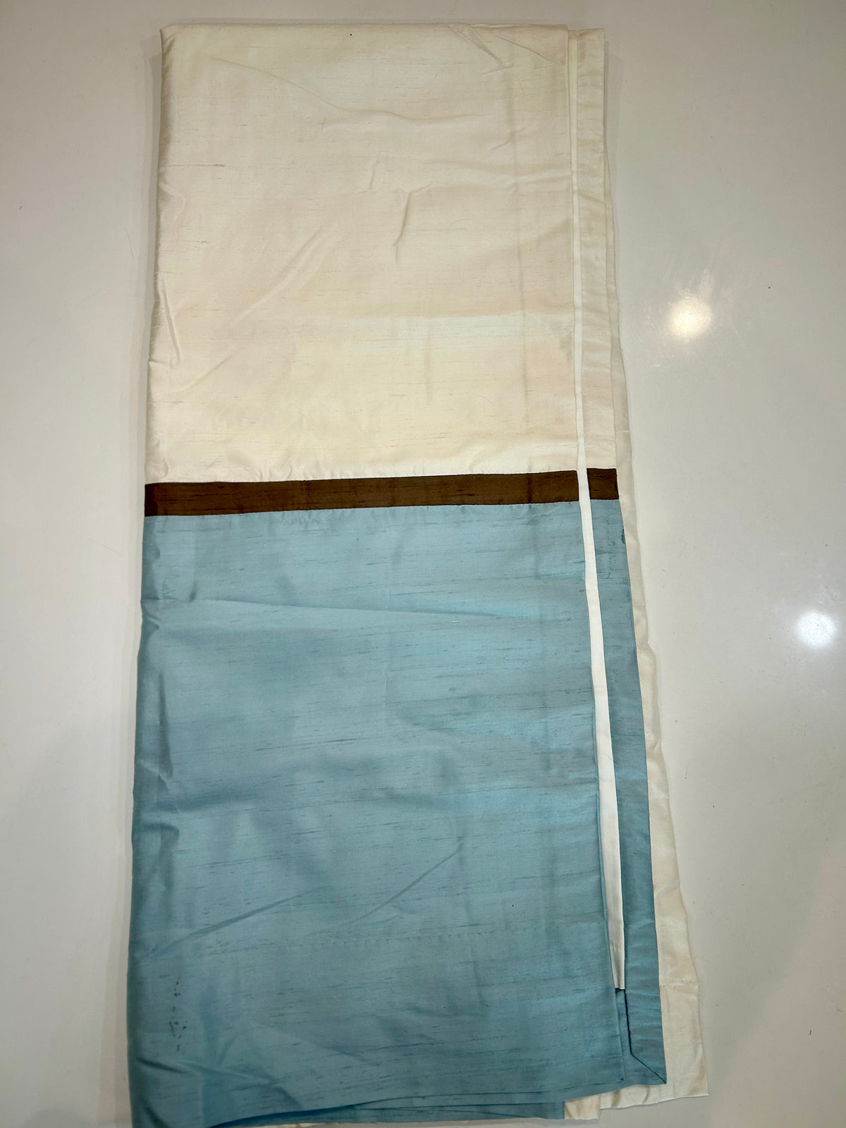 #32 Set of 4 Pottery Barn Silk Curtains (63 long x 50 wide)