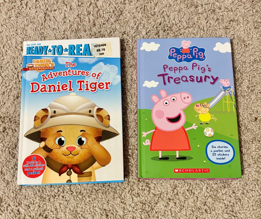 #154 Daniel Tiger and Peppa Pig Books