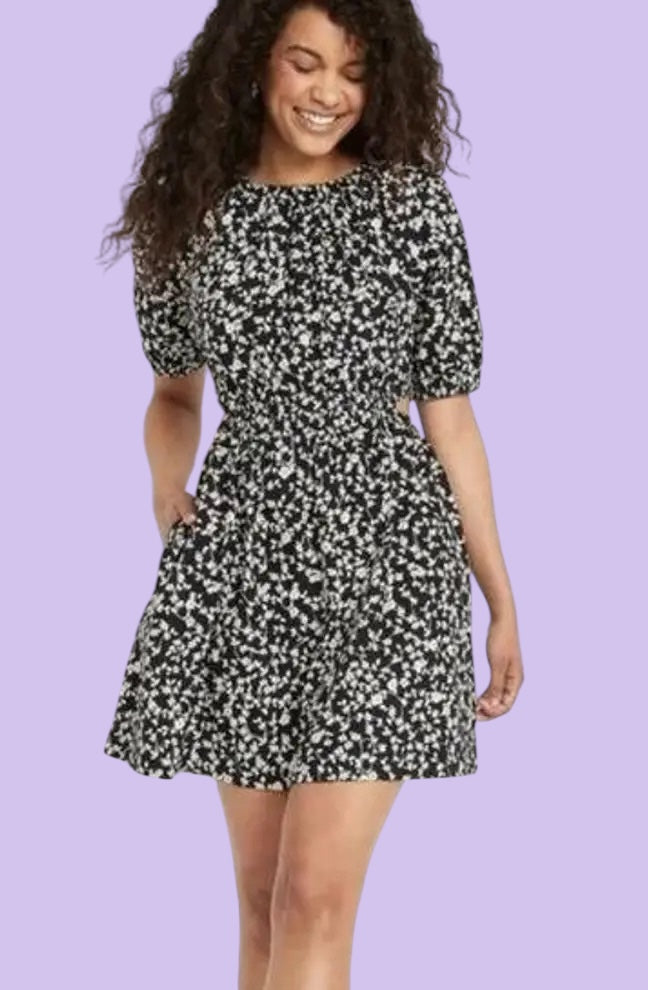 #1 Cutout bubble sleeve dress XXL REDUCED