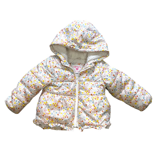 #1 Carters floral winter coat 3T
