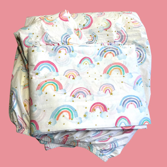 #1 Pottery Barn Rainbow Sheet Set Queen REDUCED