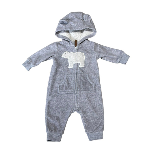 #1 Fleece Lined Hooded Baby Suit 3 mo