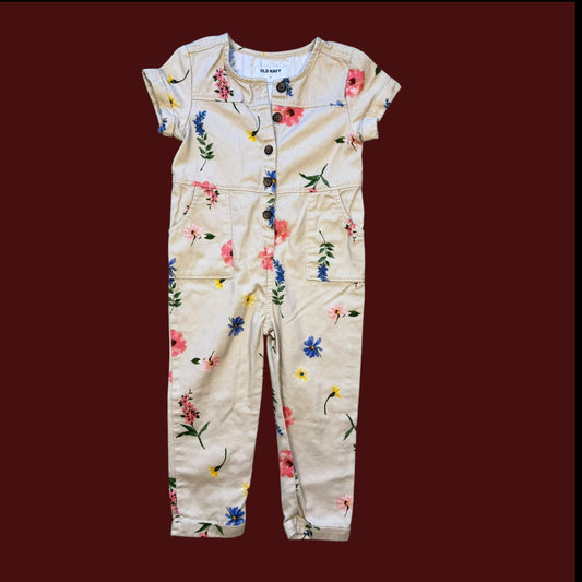 #1 Floral jumpsuit 3T
