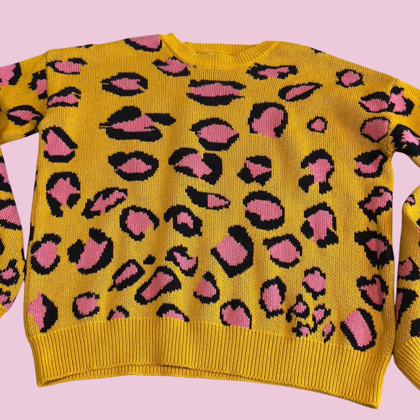 #1 Leopard Sweater Girls XL REDUCED