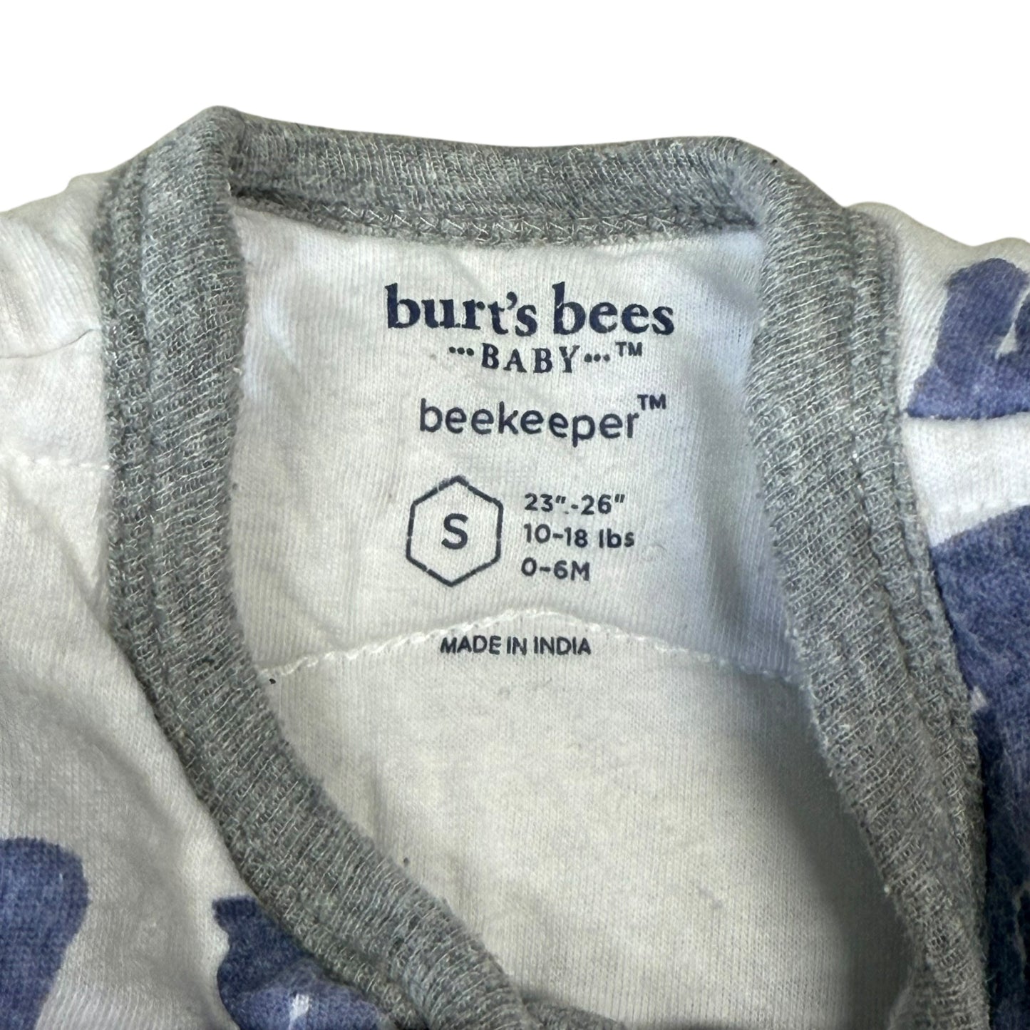 #1 Burts Bees Elephant Sleep Sack Small 0-6 mo REDUCED