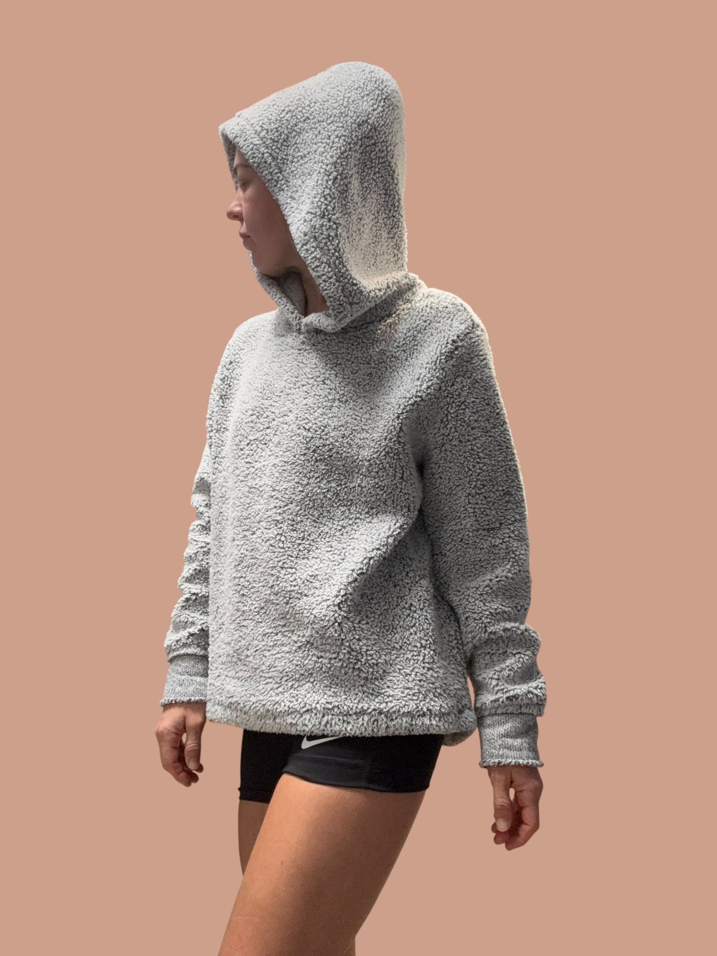 #1 Sherpa teddy hoodie medium REDUCED