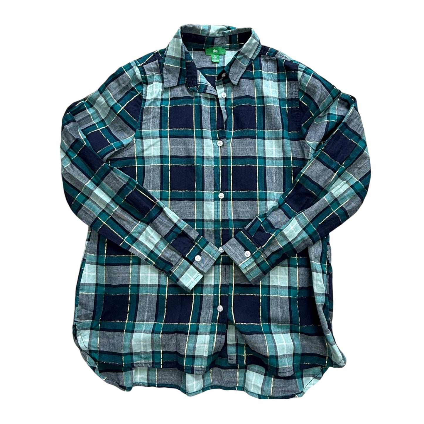 #1 Plaid Button Up Bundle Girls XL REDUCED