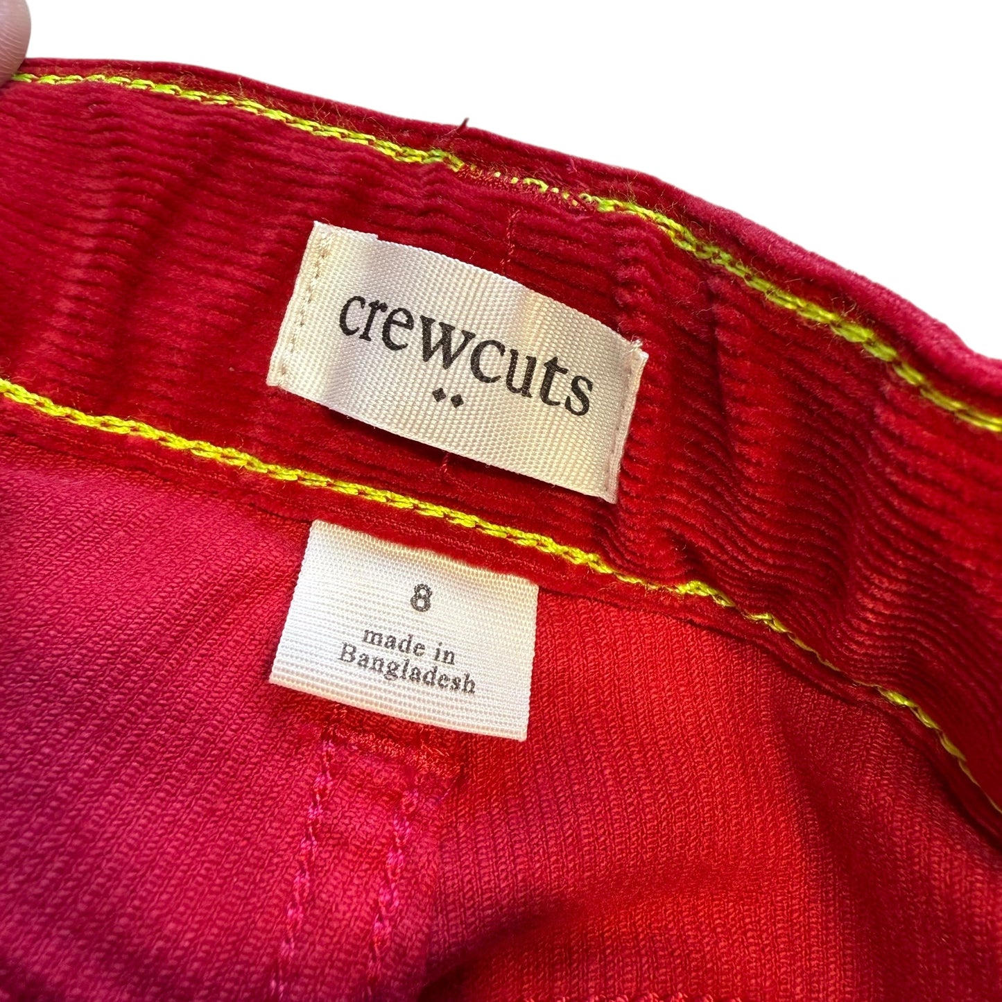 #1 CrewCuts Red Corduroys Boys 8 REDUCED