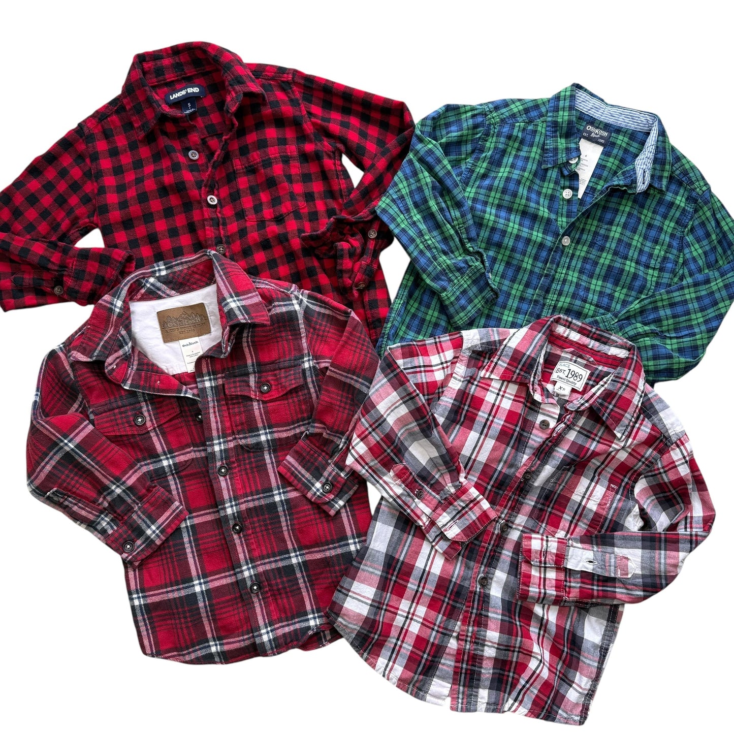 #1 Plaid Flannel Bundle 4T REDUCED