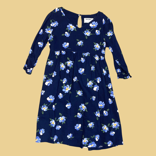 #1 long sleeve floral dress girls 8 REDUCED