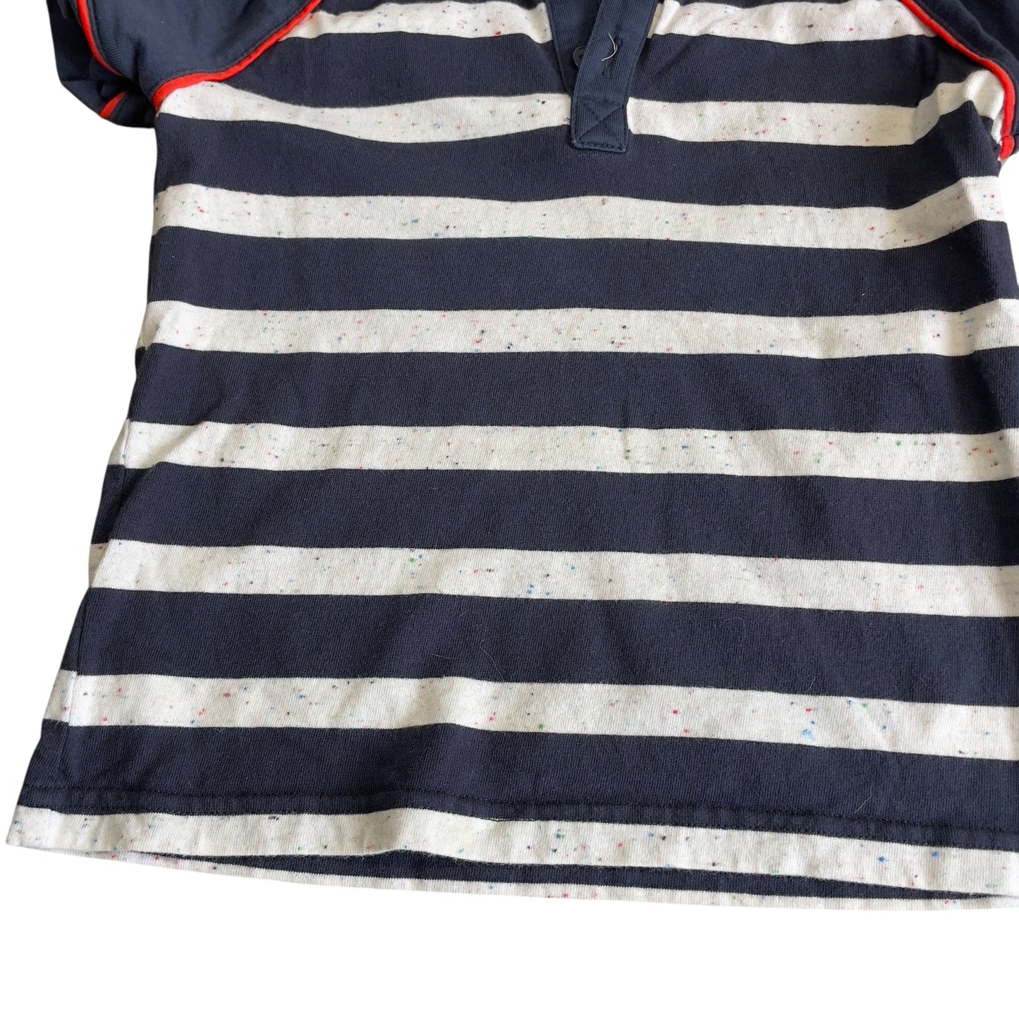 #1 Boys 6 Tea Collection Confetti Strip Polo REDUCED