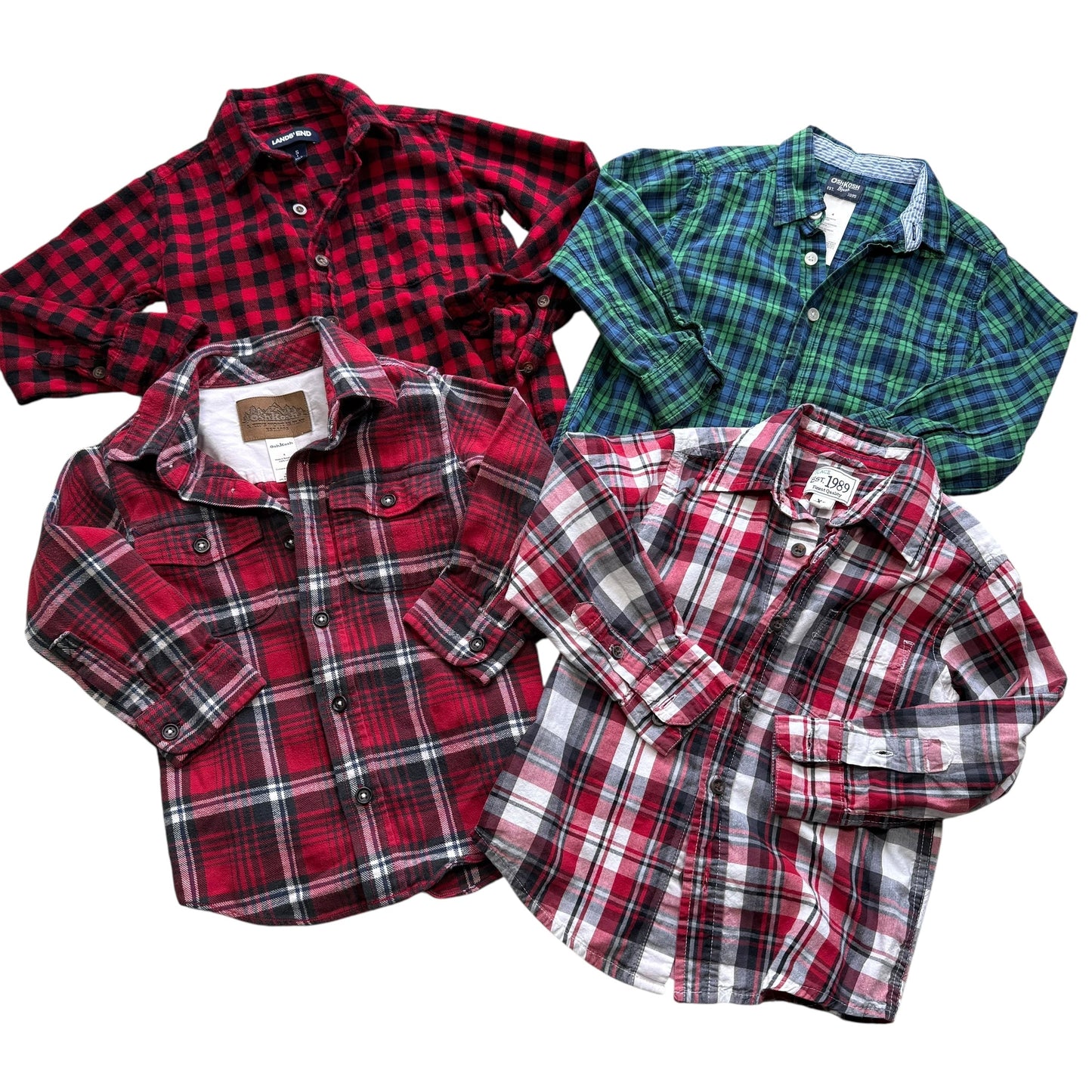 #1 Plaid Flannel Bundle 4T REDUCED